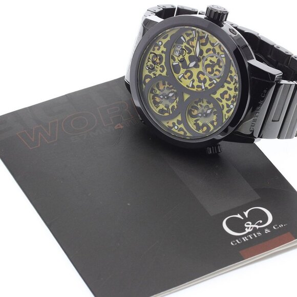 Curtis& Co. Big Time World SUW57JPJGY Date yellow Dial Quartz Men's Watch_889275 - Picture 2 of 7